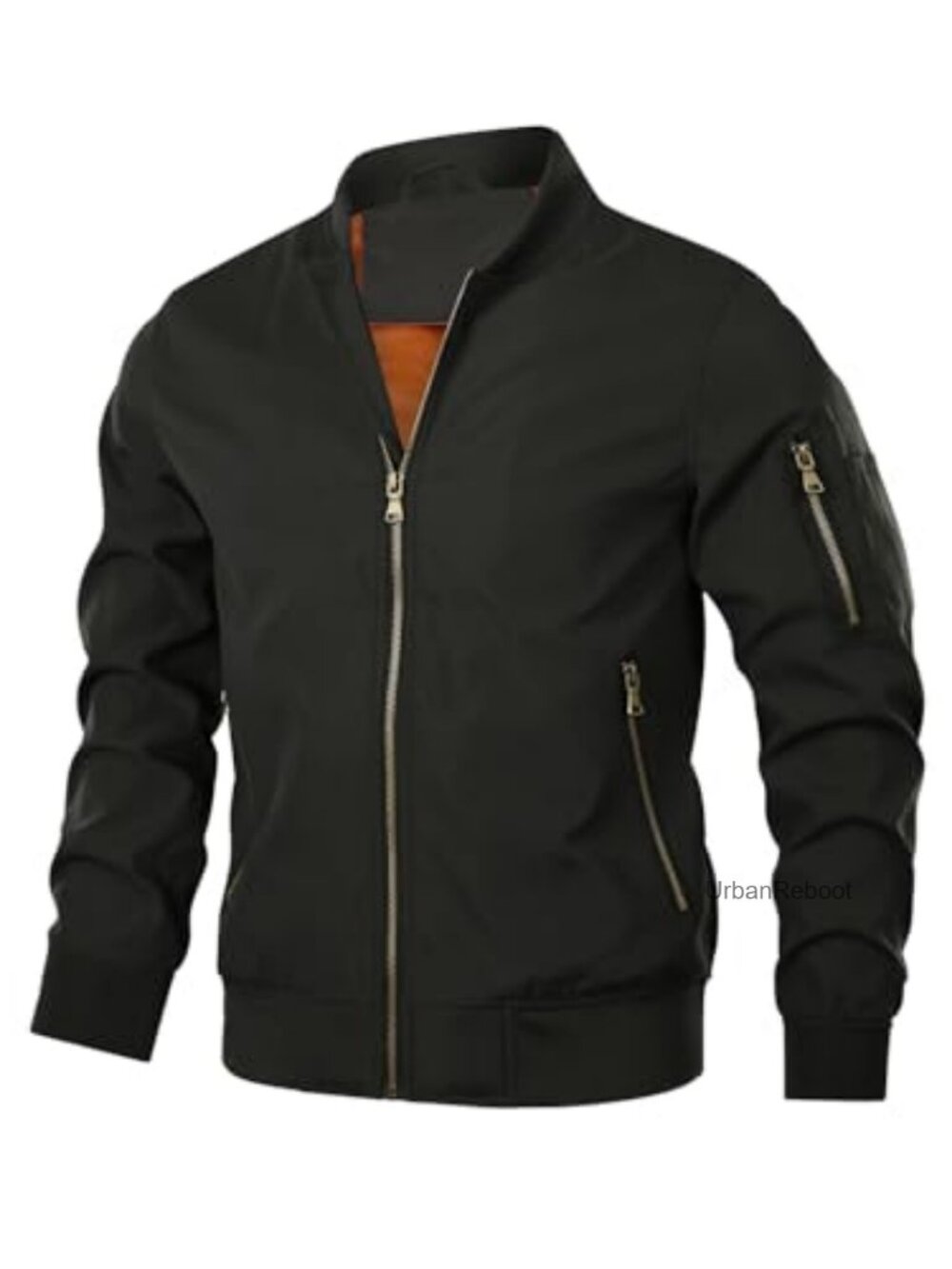 Men's Lightweight Bomber Jacket Casual Zip Up Windbreaker